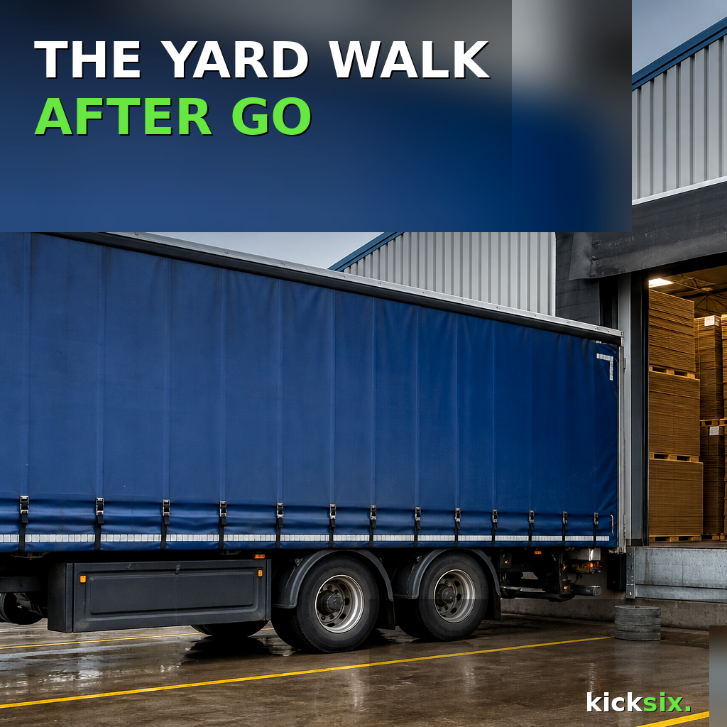 The yard walk after the system said go