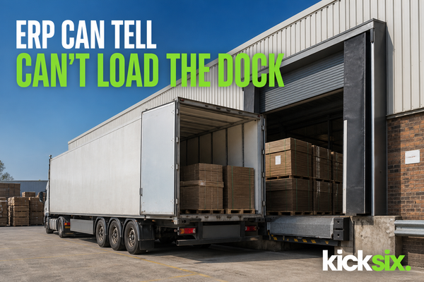 The ERP can tell you what's going where. It still can't load the dock.