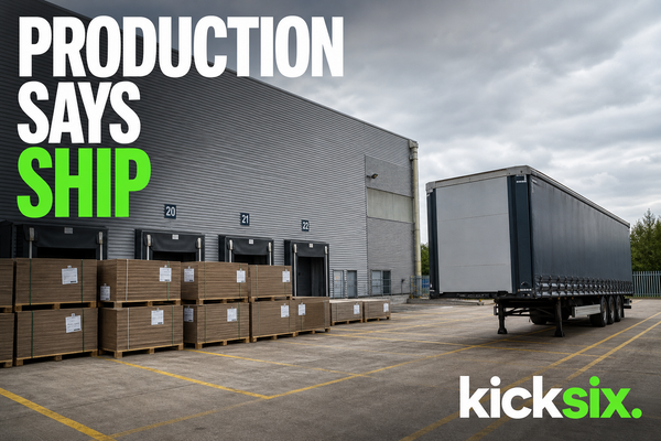 Production says ship. The trailer isn't ready.